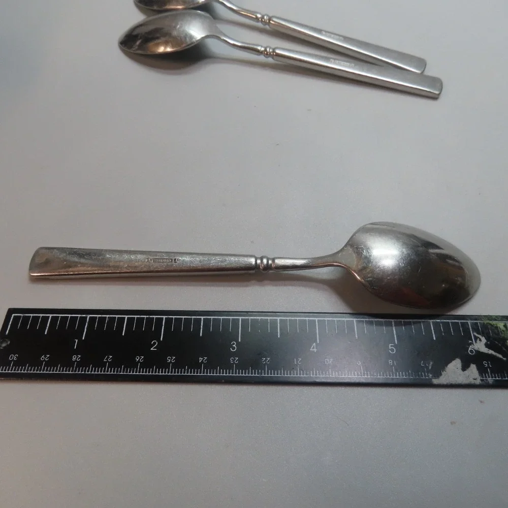 Oneida Cube EASTON‎ Stainless Teaspoon Set of 3 Flatware 6